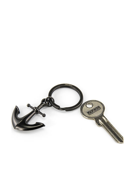 Troika Keychain Wallet Heimathafen Metallic Eye Black