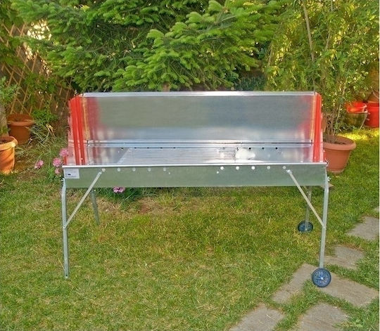 Verzinkt Holzkohlegrill für Lamm 150cmx47cm