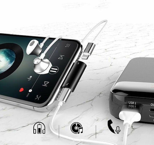 Baseus L46 Μετατροπέας Lightning male σε Lightning 2x female 1τμχ