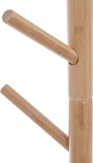 HomCom Καλόγερος Ξύλινος Καφέ 80x30x180cm