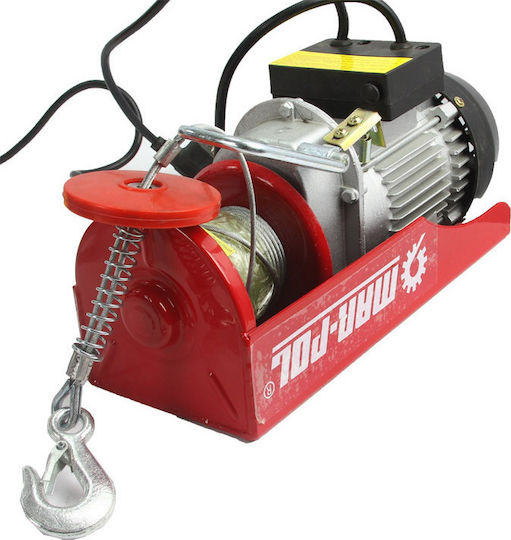 Mar-Pol Electric Hoist for Weight Load up to 300kg Red