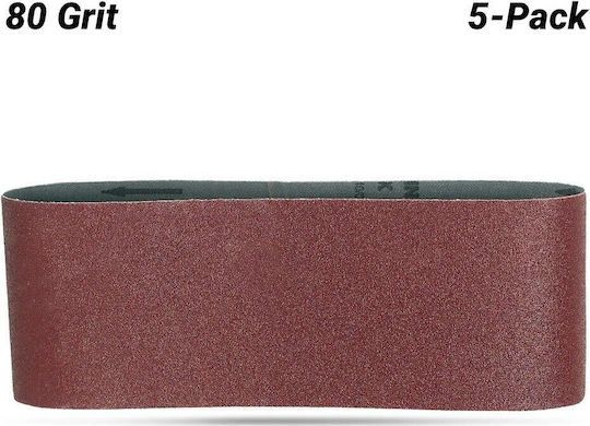 Makita Sanding belt 5pcs Sanding Belt K80 100x610mm Set 5pcs