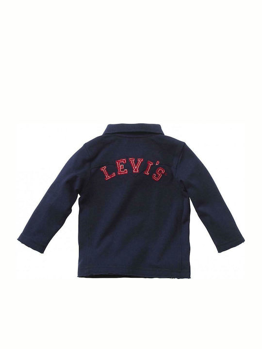 Levi's Polo pentru copii Cu mâneci lungi Albastru