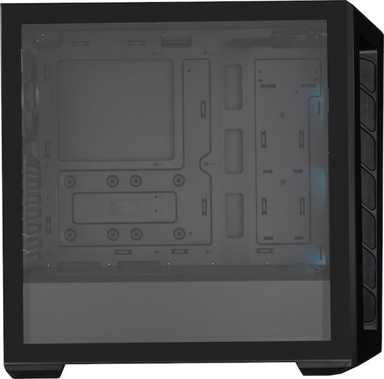 CoolerMaster MasterBox MB520 ARGB Gaming Midi-Turm Computergehäuse mit Seitenfenster Schwarz