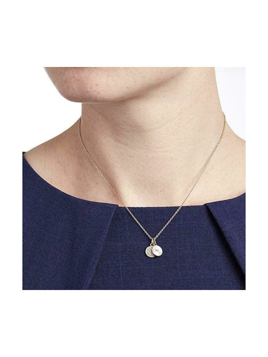 Emporio Armani Necklace from Gold Plated Steel with Zircon