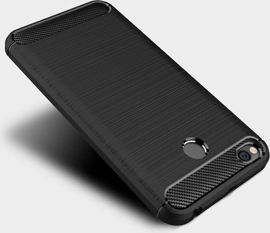 Hurtel Brushed Carbon Back Cover Silicone Blue (Redmi 6a)