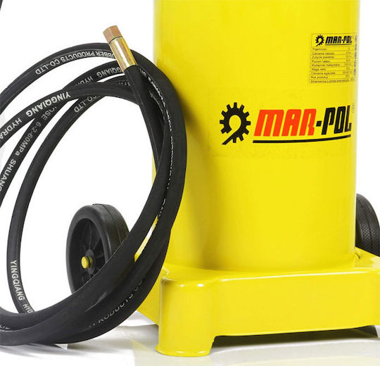 Mar-Pol Air Pressure Sprayer Wheeled Grease Gun Flexible Pipe 12lt 5m