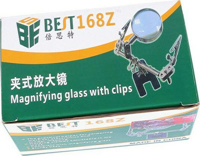 Best BST-268Z Base with Magnifying Glass & Clips Soldering Iron