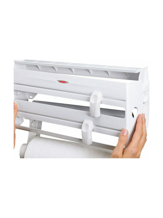 Leifheit Wall Mounted Plastic Roll Dispenser White 41.2x10x19.3cm 25771