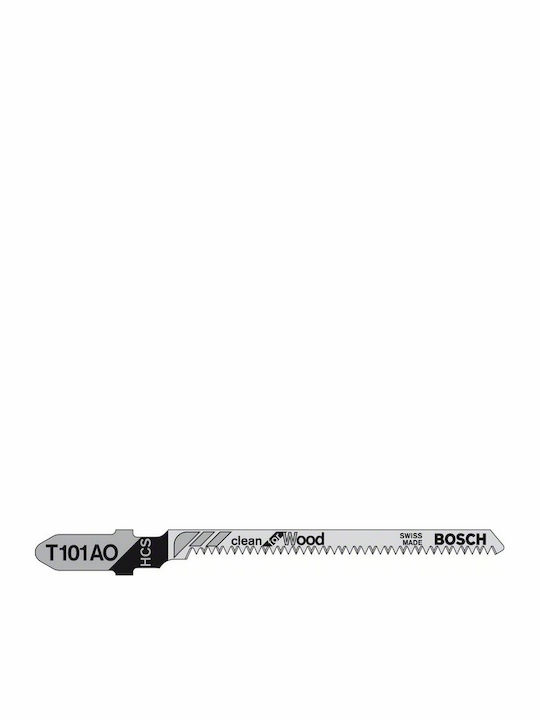Bosch T101AO Jig Saw Blade for Wood 83mm Clean for Wood 5pcs 2608630031