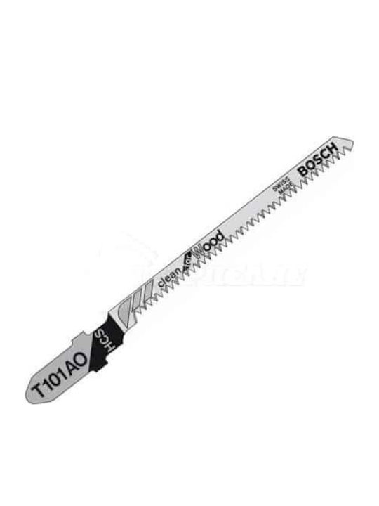 Bosch T101AO Jig Saw Blade for Wood 83mm Clean for Wood 5pcs 2608630031