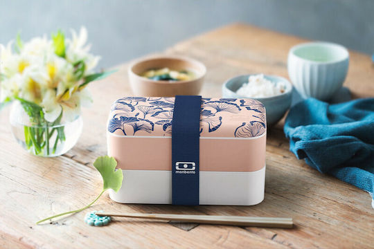 Monbento Original Δοχείο Φαγητού Πλαστικό Graphic Ginkgo 1lt