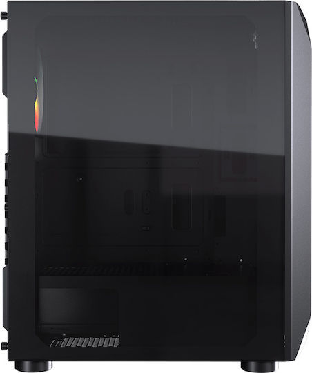 Cougar MX410 Mesh-G RGB Gaming Midi Tower Κουτί Υπολογιστή με Πλαϊνό Παράθυρο Μαύρο