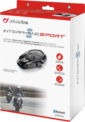 Interphone Sport Sistem de comunicare pentru motociclete cu un singur căști