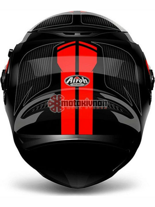 Airoh Movement S Faster Red Gloss Motorcycle Helmet Full Face DOT / ECE 22.05 with Pinlock and Sunvisor