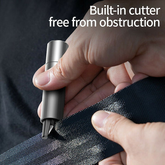 Baseus Car Emergency Hammer Automatic with Seatbelt Cutter Silver