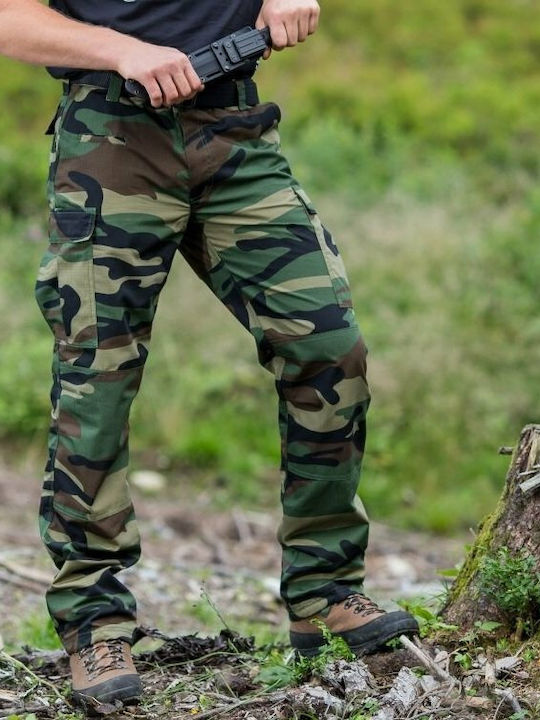 Pentagon Bdu 2.0 Military Pants American Woodland in Khaki Color