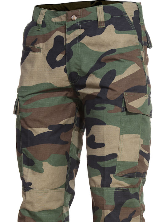 Pentagon Bdu 2.0 Military Pants American Woodland in Khaki Color