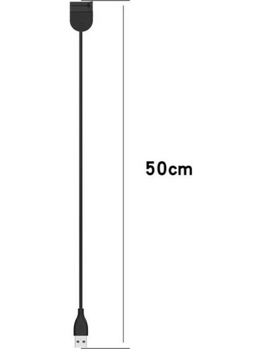 Charging Cable Mi Band 5 Wearable Charger Mi Band 5, Mi Band 6, Mi Band 7 Blackς