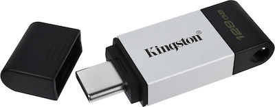 Kingston DataTraveler 80 128GB USB 3.2 Stick with connection USB-C Black