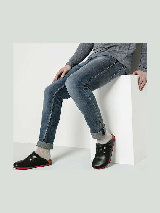 Birkenstock Kay SL Professional Δερμάτινα Ανατομικά Σαμπό Μαύρα