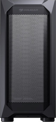 Cougar MX410 Mesh-G Gaming Midi Tower Κουτί Υπολογιστή με Πλαϊνό Παράθυρο Μαύρο