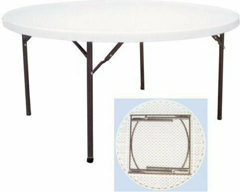 Τραπέζι Catering Πτυσσόμενο 152x152x74 Λευκό Τραπέζι Catering Πτυσσόμενο 152x152x74 Λευκό