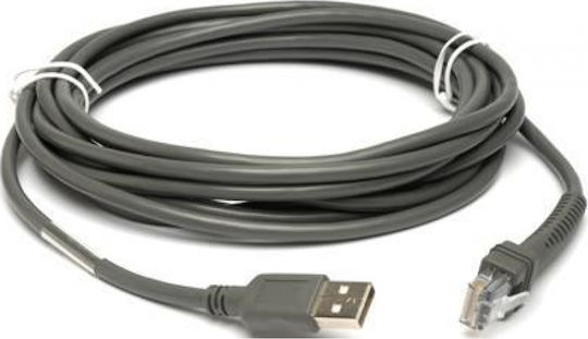 Datalogic USB 2.0 Cable USB-A male - RJ45 Γκρι 2m (90A052065)