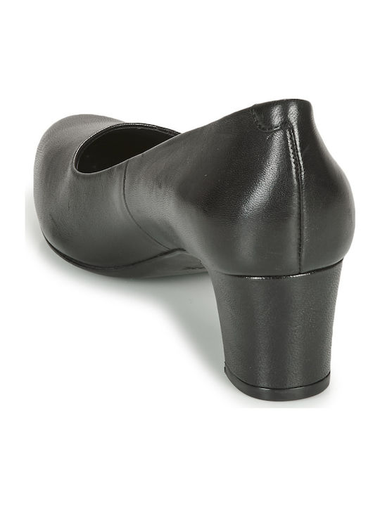 Leather Black Heels Umbretta