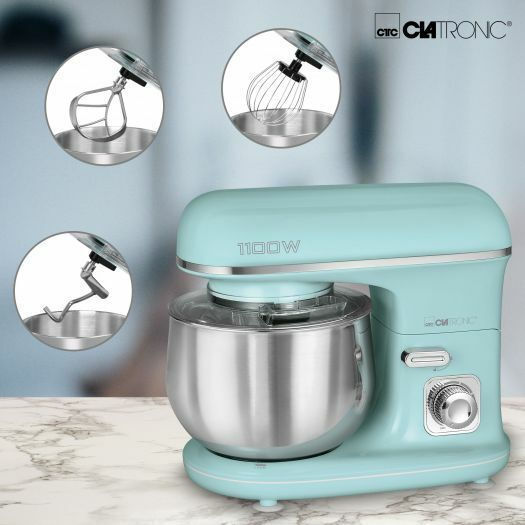 Clatronic KM 3711 Κουζινομηχανή 1100W με Ανοξείδωτο Κάδο 5lt Mint-Green