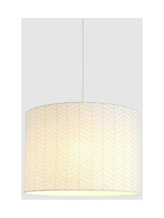 Veis Hesperis Scandinavian Single Bulb Kids Lighting Pendant of Fabric 60W with Drive Size E27 Mint 35x24cm