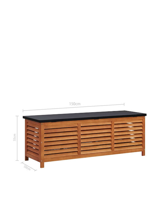 vidaXL Outdoor Storage Box Brown L150xW50xH55cm