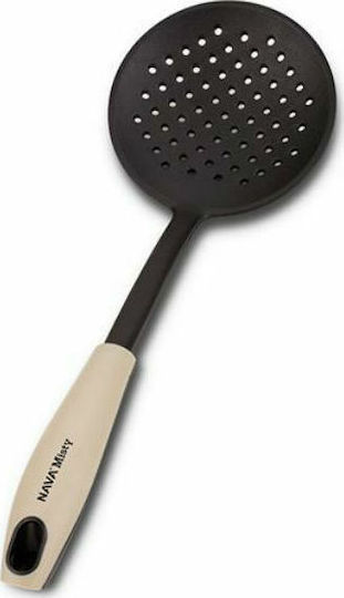 Nava Misty Shallow Slotted Colander Spoon Made of Gray Nylon 12cm