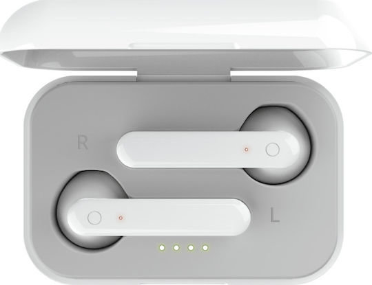 Trust Primo Touch Earbud Bluetooth Handsfree Earphones with Charging Case White