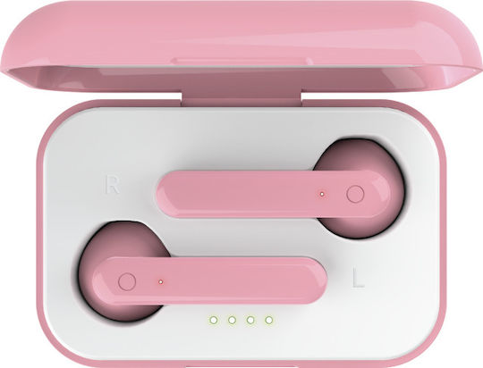 Trust Primo Touch Earbud Bluetooth хендсфри Слушалки с Кутийка за Зареждане Розов