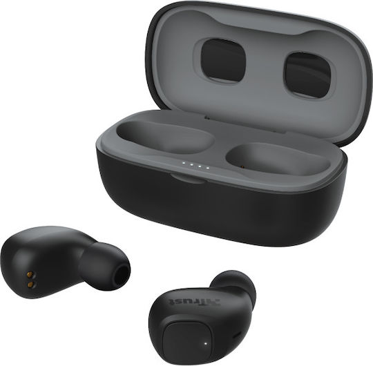 Trust Nika Compact In-ear Bluetooth Handsfree Căști cu Rezistență la Transpirație și Carcasă de Încărcare Negru