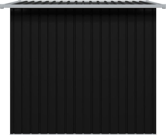Metallic Garden Warehouse Galvanized Anthracite with Air Vents L1.9xW1.24xH1.81m
