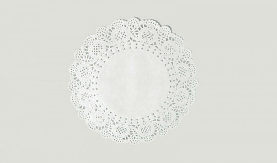 Paperpack Net Dolly Place Mats White Lace 16.5cm 10pcs