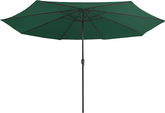 Umbrelă Rotundă Metalică Verde Ø4m