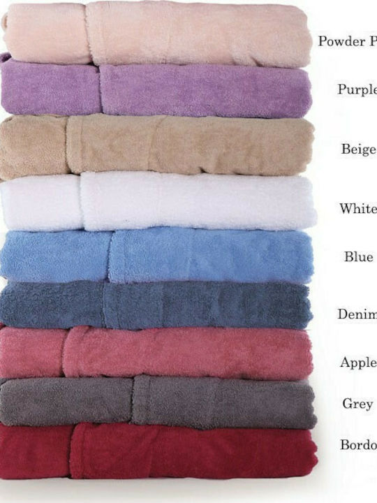 Nef-Nef Homeware Status Bathrobe with Collar 1124-Powder 450gr/m² 010676