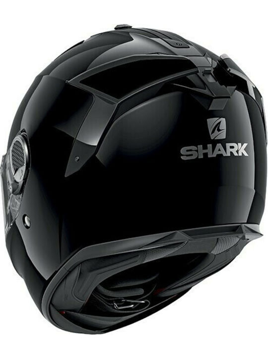 Shark Spartan GT Blank Black Motorcycle Helmet Full Face DOT ECE 22.05 with Pinlock and Sun Visor