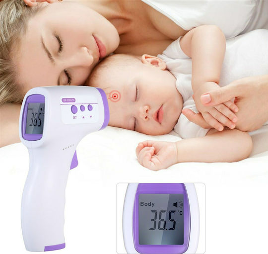 Clever Therm Υπέρυθρο Θερμόμετρο Μετώπου Κατάλληλο για Μωρά Μωβ