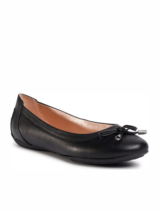 Geox Anatomic Leather Ballerinas D Charlene B Black