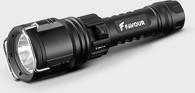 Favour Rechargeable Flashlight LED Waterproof with Maximum Brightness 1000lm