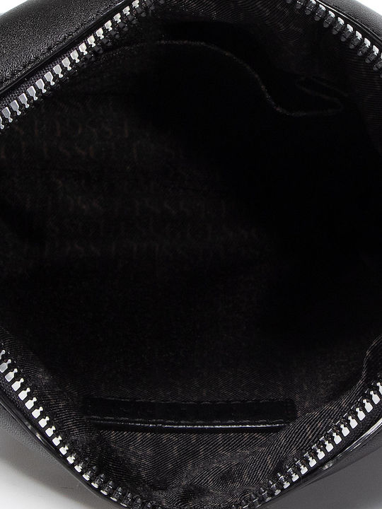 Dan Leather Men's Shoulder / Crossbody Bag Black
