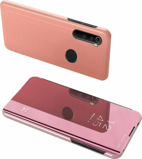 Hurtel Clear View Buchen Sie Kunststoff Rosa (Xiaomi Mi Note 10 Lite)
