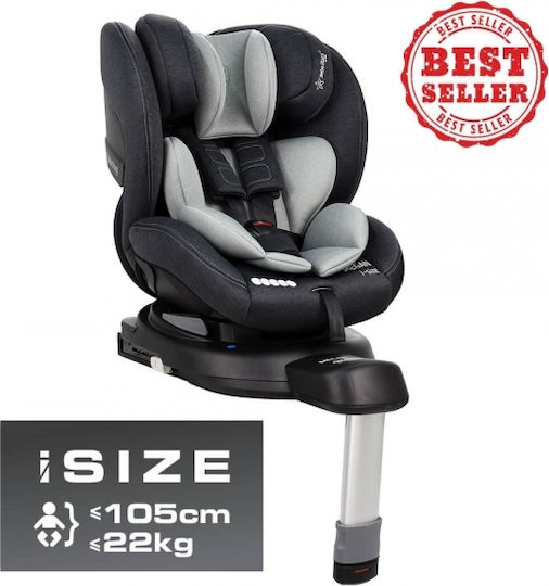 Bebe Stars Megan Καθισματάκι Αυτοκινήτου i-Size με Isofix Grey 0-25 kg