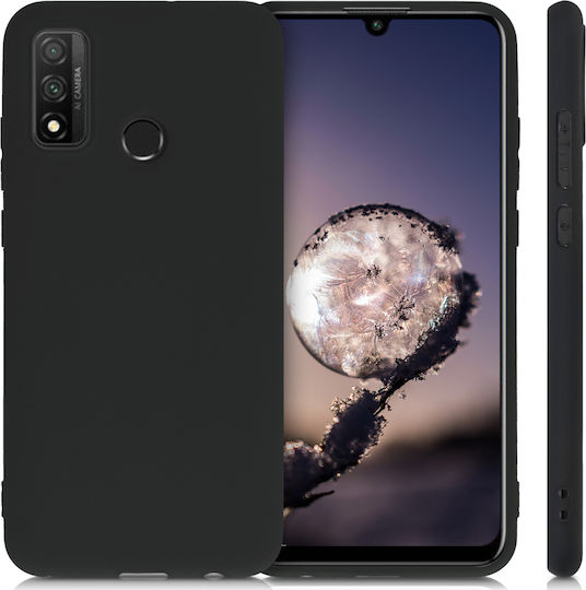KWmobile Umschlag Rückseite Silikon Schwarz (Huawei P Smart 2020)