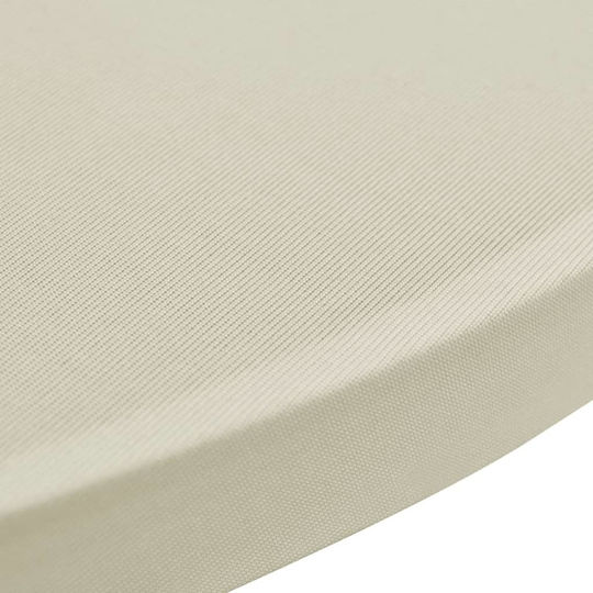 vidaXL Elastic Table Cover Beige Ø80cm 4pcs
