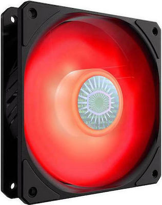 CoolerMaster SickleFlow 120 4-Pin PWM Red Lighting Case Fan Red